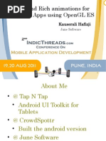 Download Fast and Rich Animations For Your Android Apps Using OpenGL ES by indicthreads SN62796708 doc pdf