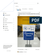 A Walmart Store in Canada Posted That Warning Sign - Pics