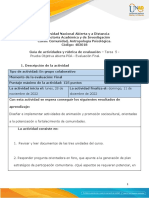 Guía de actividades y rúbrica de evaluación -  Tarea 5 - Prueba objetiva abierta POA Evaluación Nacional