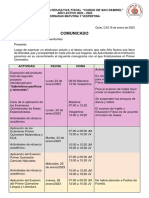 Comunicado Exámenes Padres de Familia Ciudad de San Gabriel