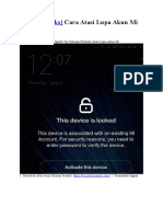 Cara Atasi Lupa Akun Mi Cloud