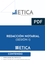 Redacción Notarial - Sesión 1
