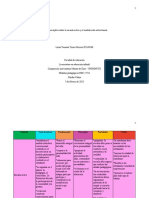 Cuadro descriptivo sobre la escuela activa y el modelo auto estructurante