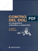 Control Del Dolor, en Pequeñas Especies