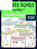 Number Bonds Worksheets For Number 7