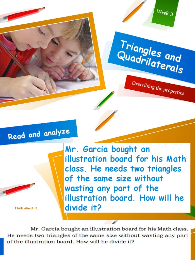 Triangles and Quadrilaterals PDF Triangle Polygon