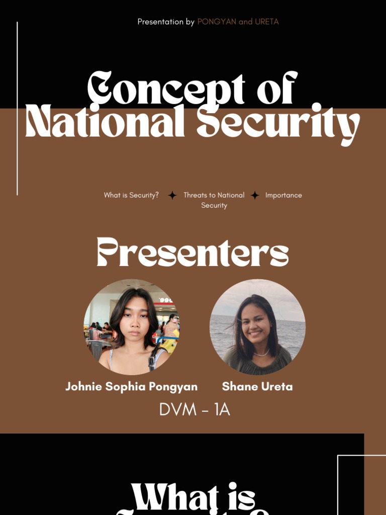 Concept of National Security (NSTP 1 CWTS) Download Free PDF