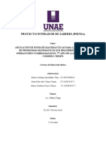 Aplicación de estrategias didácticas para la resolución de problemas matemáticos