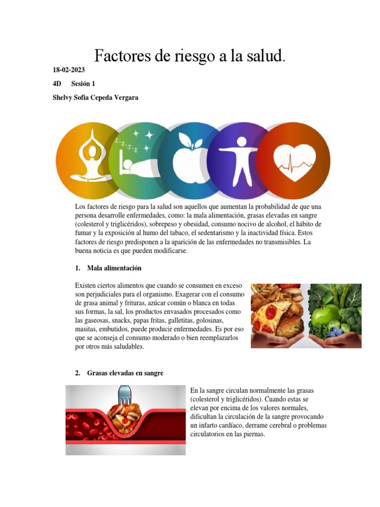 Factores de Riesgo para la Salud | PDF | Enfermedades cardiovasculares ...
