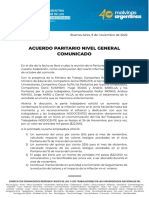 Acuerdo Paritario - Comunicado 09 2022