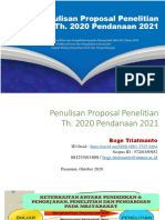 Penulisan Proposal Penelitian ITSNU Pasuruan 16 Okt 2020