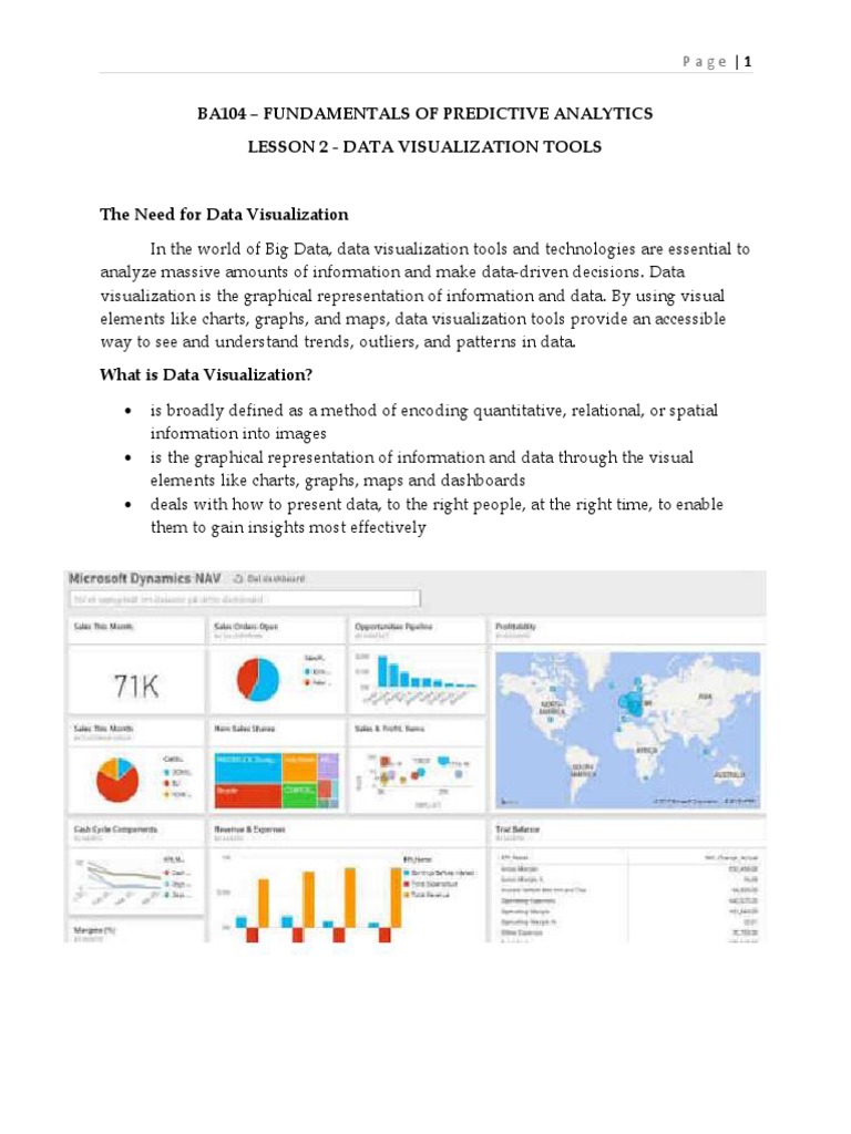 Data Visualization Tools Module | PDF | Infographics | Analytics