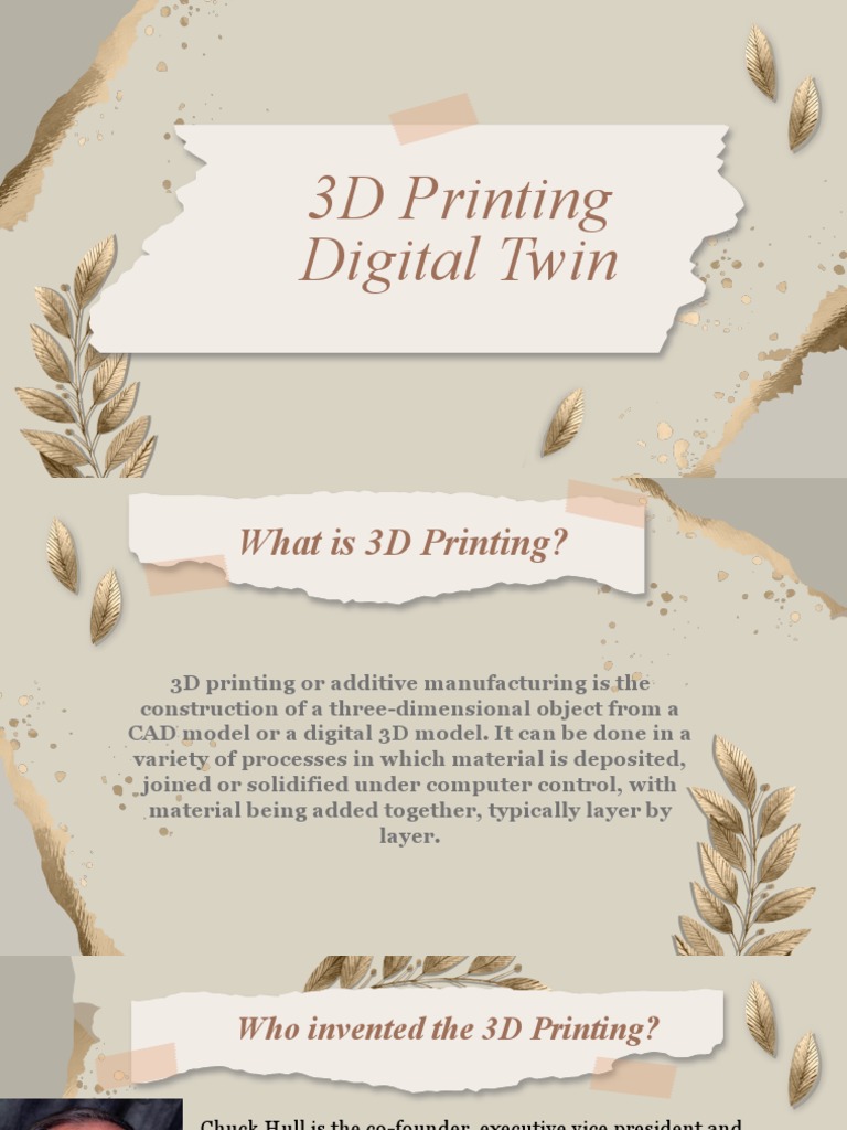 3D Printing and Digital Twin Basics | PDF | Art | Computers