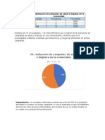 Realización de Campañas de Salud o Limpieza en La Comunidad