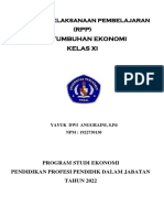 (RPP) Pertumbuhan Ekonomi Kelas Xi: Rencana Pelaksanaan Pembelajaran