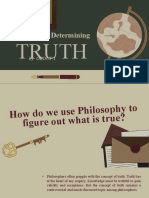 Determining TRUTH Through Philosophy