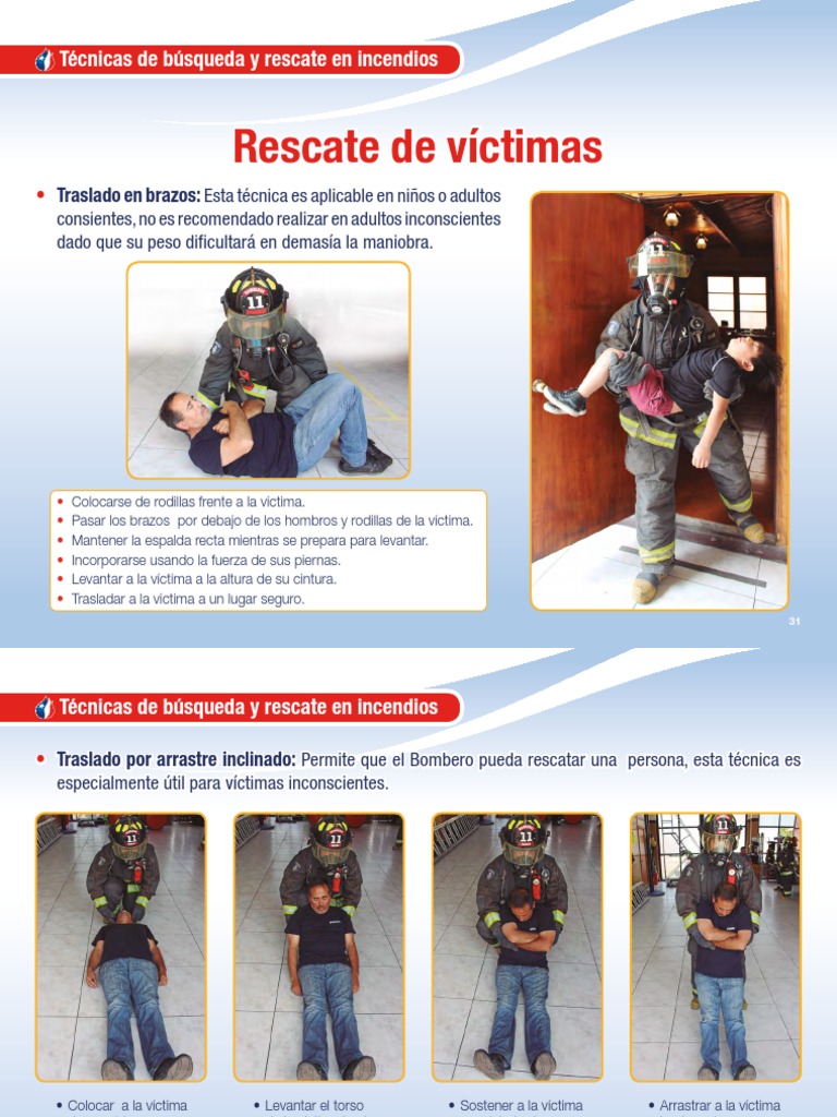 Técnicas de Arrastre y Levantamiento en Rescate | PDF