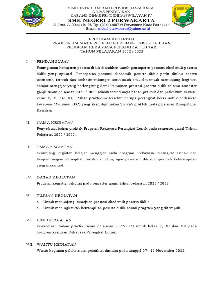 Proposal Pengajuan Perbaikan Komputer Lab 2 Pdf