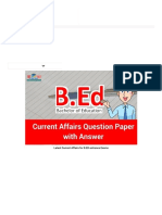 100+ Latest Current Affairs For B.ED Entrance Exams PDF Download - KARMA SHIKSHA