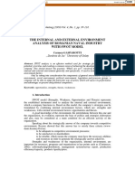 The Internal and External Environment Analysis of Romanian Naval Industry With Swot Model