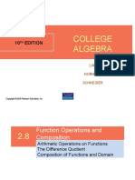 College Algebra Functions Operations