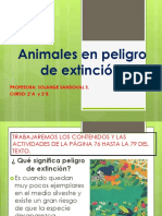 2°B Cs Naturales PPT Animales en Extinción 10 Al 21 Agosto