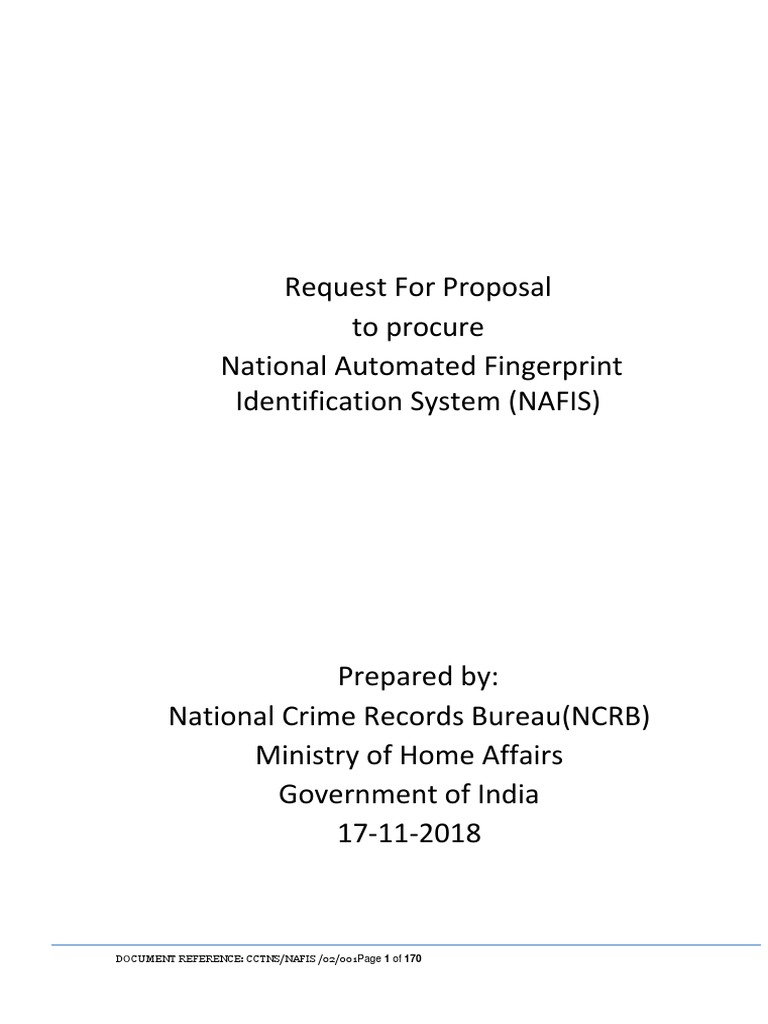 NAFISRFP | PDF | Fingerprint | Identity Document