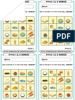 Food Bingo Cards 10sets