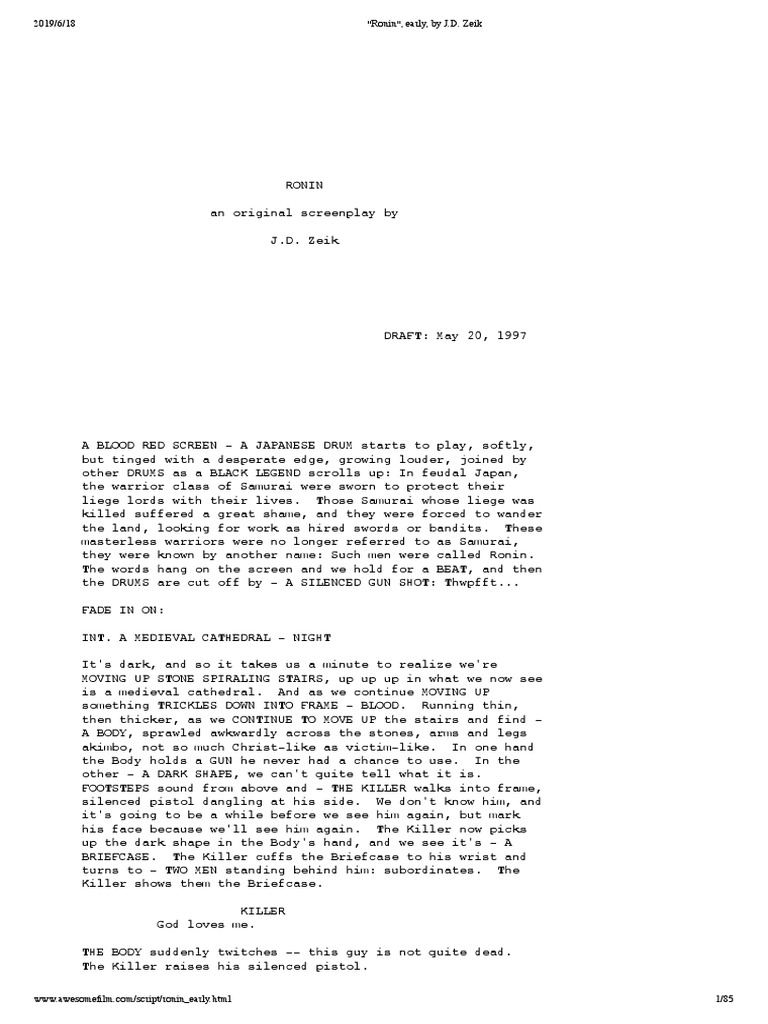 Ronin , Early, by J.D. Zeik PDF