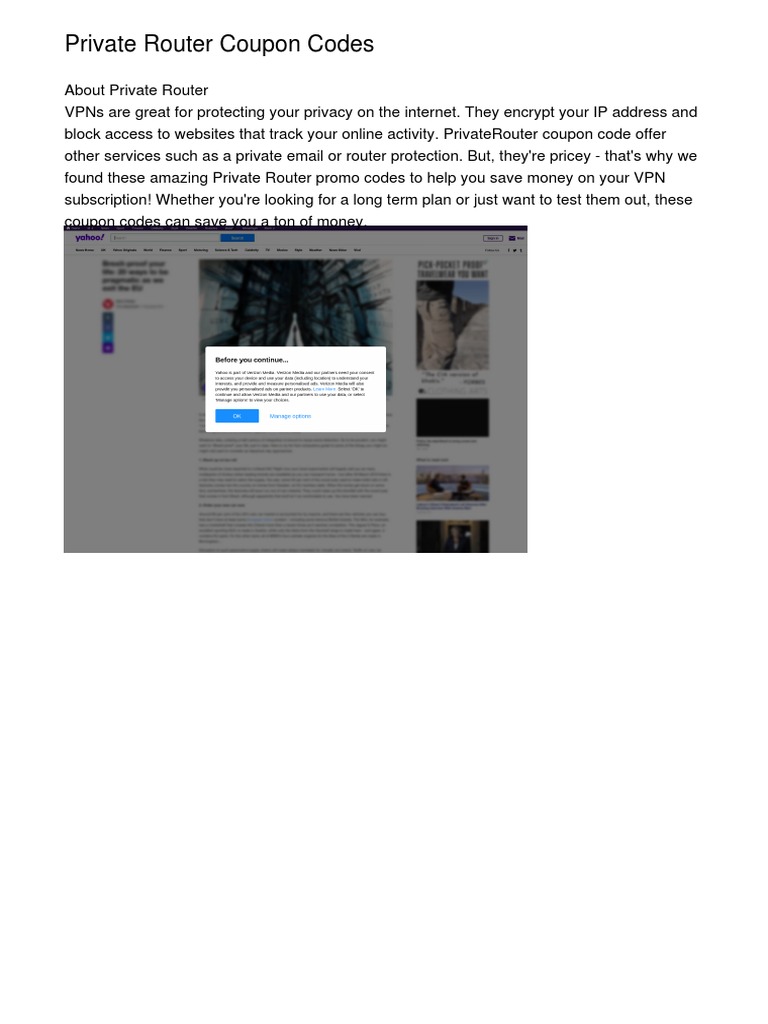 Private Router Coupon Codessfajy | PDF | Computers