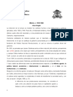 México 1930-1946: Reformas de Cárdenas y cambios bajo Ávila Camacho