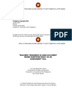 Group 4 Thesis Teachers Readiness in Using Document-Based Questions Essay As An Assessment Tool