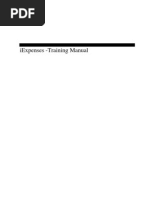 Iexpenses Training Manual