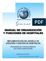 Manual de Organizacion y Funciones de Hospitales