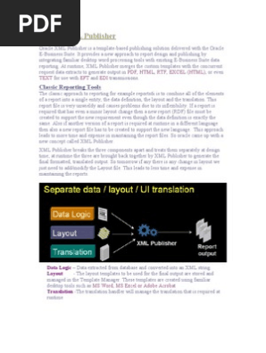 Oracle XML Publisher