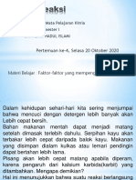 Materi Laju Reaksi Pertemuan Ke-4 Selasa 20 Okt 2020