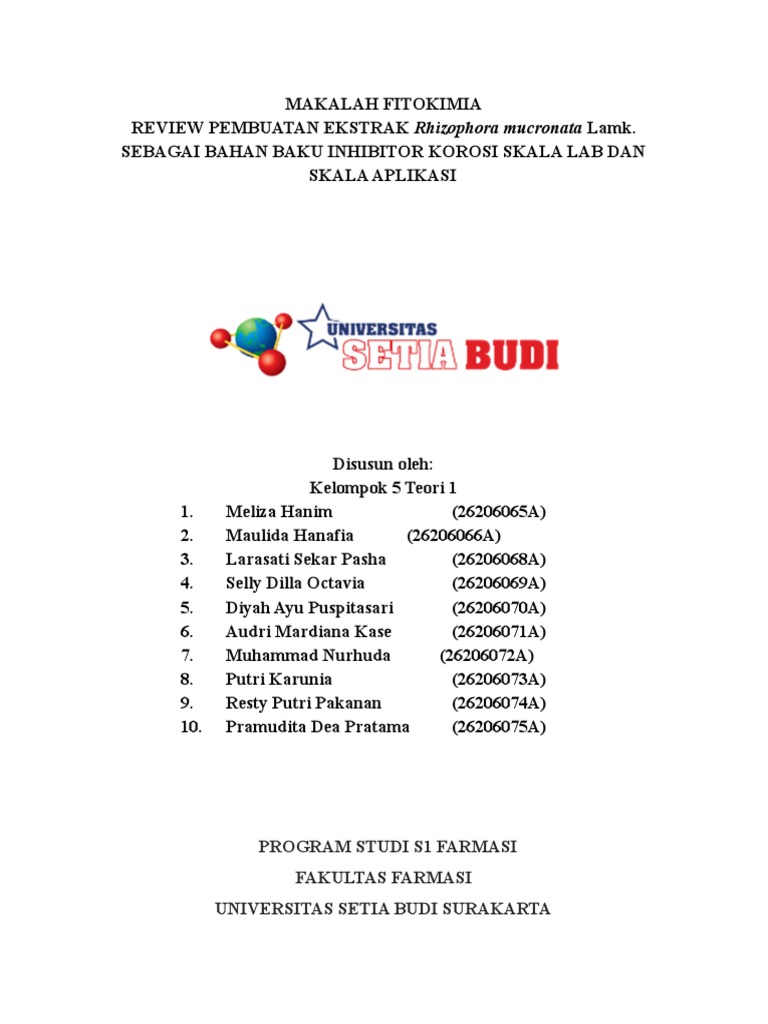 Makalah fitokimia kelompok 5 scaling up pdf