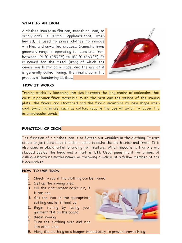 What Is An Iron | PDF