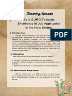 Be a GURO: Towards Excellence in Job Applications