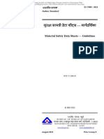 Material Safety Data Sheets - Guidelines: Indian Standard