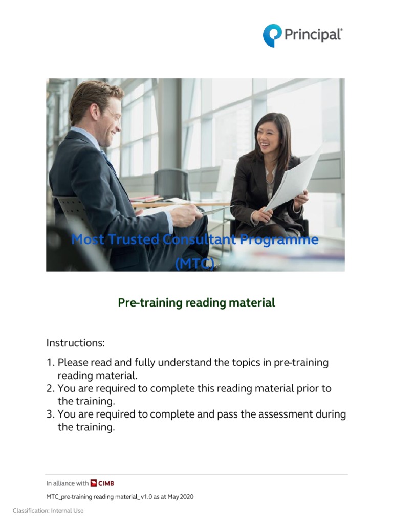 MTC Day 1 PreReading Material PDF