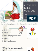 Lesson 3 I Love The Lord, Your God