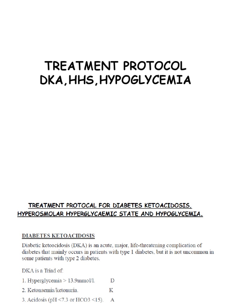 Diabetes Protocol | PDF