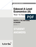 Edexcel Year12Assessment Paper2 SA