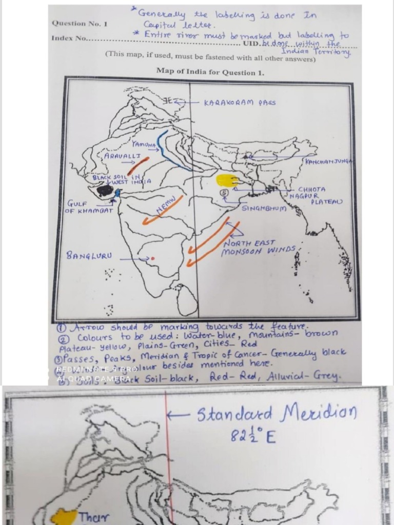 Geography Map Work PDF