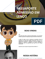 2023 - Passaporte - Admissão em Lenço