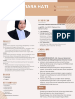 Putih Hijau Modern Desainer Grafis Resume