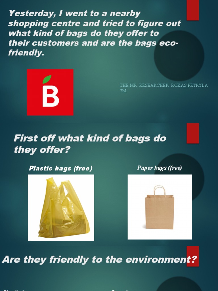 A Short Research About Plastic Bags PDF