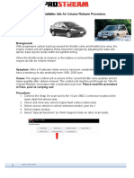 Idle Air Volume Relearn Procedure