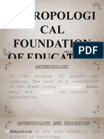 Anthropological foundations of education: A look at Filipino culture, language, art, writing systems and beliefs